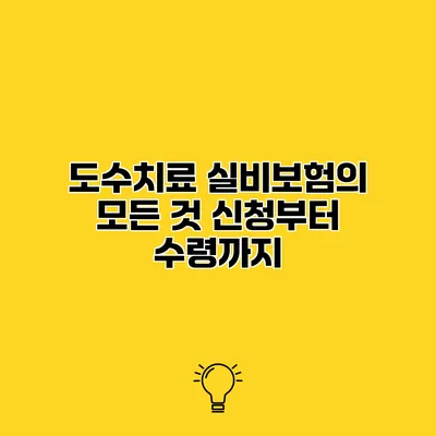 도수치료 실비보험의 모든 것 신청부터 수령까지