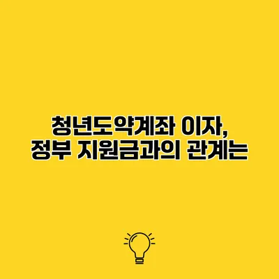 청년도약계좌 이자, 정부 지원금과의 관계는?