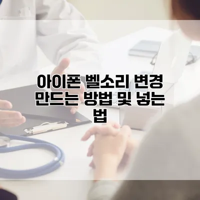 아이폰 벨소리 변경 만드는 방법 및 넣는 법