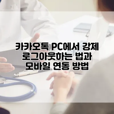 카카오톡 PC에서 강제 로그아웃하는 법과 모바일 연동 방법